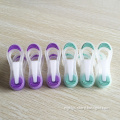 Colorful soft grip strong plastic round clothes pegs